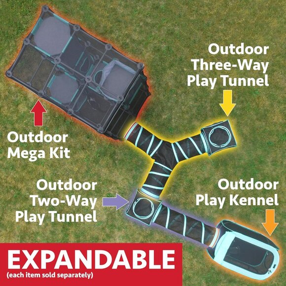 New Outdoor Catio Furniture & Play Kit for Cats, Durable Mega Outdoor Enclosure - Picture 5 of 7